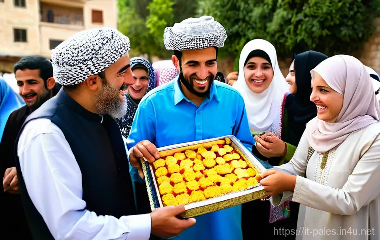 팔레스타인에서의 이슬람교와 기독교 공존 - **Prompt:** Inside a brightly lit, modern classroom of a Palestinian school, a diverse group of elem...