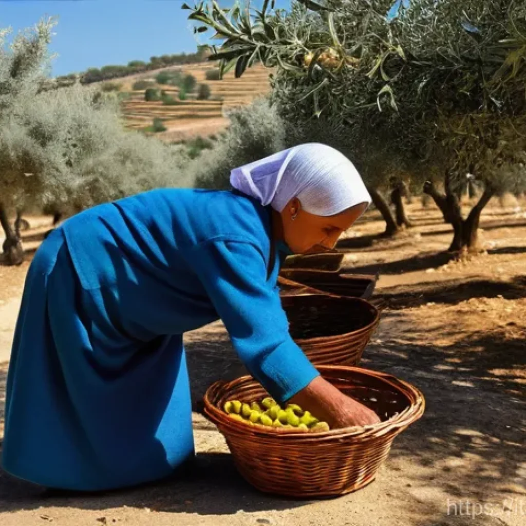 팔레스타인의 주요 축제 - **Prompt for Olive Harvest Festival:**
    "A vibrant, sunny scene at the annual Olive Harvest Festi...
