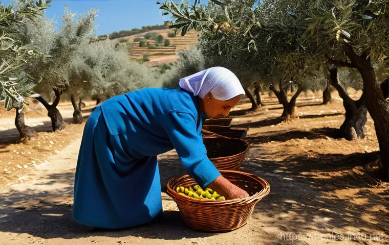 팔레스타인의 주요 축제 - **Prompt for Olive Harvest Festival:**
    "A vibrant, sunny scene at the annual Olive Harvest Festi...