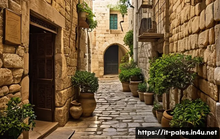 예루살렘 구시가지 가이드 - **Prompt 1: Ancient Alleys and Hidden Courtyards of Jerusalem**
    "A photorealistic image capturin...