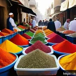 Home 22 팔레스타인의 수도 라말라 탐방 - A bustling traditional market scene in Ramallah’s Al-Manara district during early morning. Stalls ov...